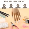 Saycker 227pcs/set Practice Hand For Acrylic NailsFlexible Model Hand Practice