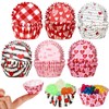 300 Pieces Valentine's Day Cupcake Liner Heart Baking Cups Assorted