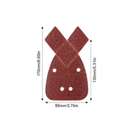 30 Pcs Mouse Sander Pads, Mouse Sanding Pads with Extra 2 Tips Detail Sander Pads, Mouse Sander Pads Compatible with Black and Decker Palm, 40/60/80/120/180/240 Grit