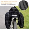 KLERICER Bike Rear Rack Bag,10-25L Bicycle Trunk Bag with Rain