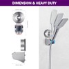 Adjustable Suction Cup Shower Holder - Stainless Steel Bracket
