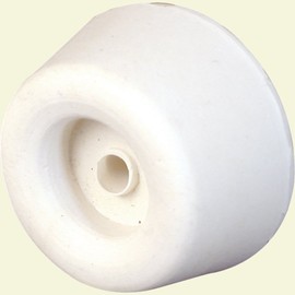 Slide-Co 161899 Closet Door 7/16-Inch Tall Jamb Bumper, Rubber/Ivory,(Pack of 4) , White