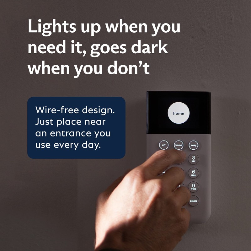 SimpliSafe Wireless Keypad - Touch-to-Wake Technology - Compatible with The