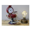 Venture Vehicles Ltd Barber's Chair Novelty Desk Clock | RED