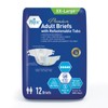 MED PRIDE Maximum Absorbency Adult Briefs for Incontinence with Refastenable