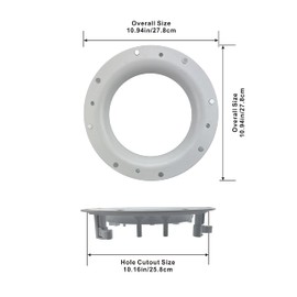 Acoustic Audio by Goldwood AAR8CFG Frames and Grills for 8 Inch in Ceiling Speakers