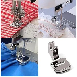 MISHITI Ruffler Hem Presser Foot for Home Sewing Machines Brother Singer Janome Metal Approx. 2.7 x 1.5 x 2 cm
