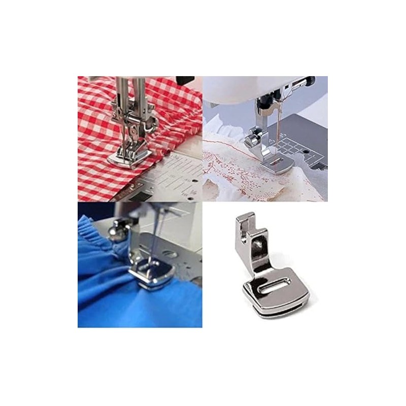 MISHITI Ruffler Hem Presser Foot for Home Sewing Machines Brother