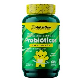 Nutrioso Probióticos Vitamina Niños 100 Gomitas Sabor Manzana