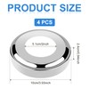 4pcs Pool Ladder Escutcheon, Stainless Steel Escutcheons Plates Pool Escutcheon