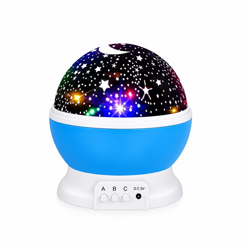 Rotating Starry Sky Night Light Projector, Moon and Star Ceiling