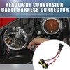 X AUTOHAUX H11 H8 H9 Male Transfer Female Splitter Connector