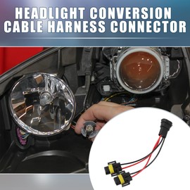 X AUTOHAUX H11 H8 H9 Male Transfer Female Splitter Connector Harness (Set of 2)