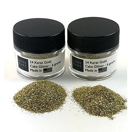 (2 Pack) 24 Karat Gold Luxury Diamond Dust, 12 grams total, USA Made