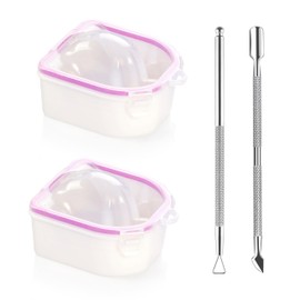 Nail Soaking Bowl (Nail Soaking Bowl 2PCS & Cuticle Pusher Set)