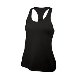 GK Athletic Loose-Fit Tank for Women and Girls - Basic Racerback Top (XS, Black)