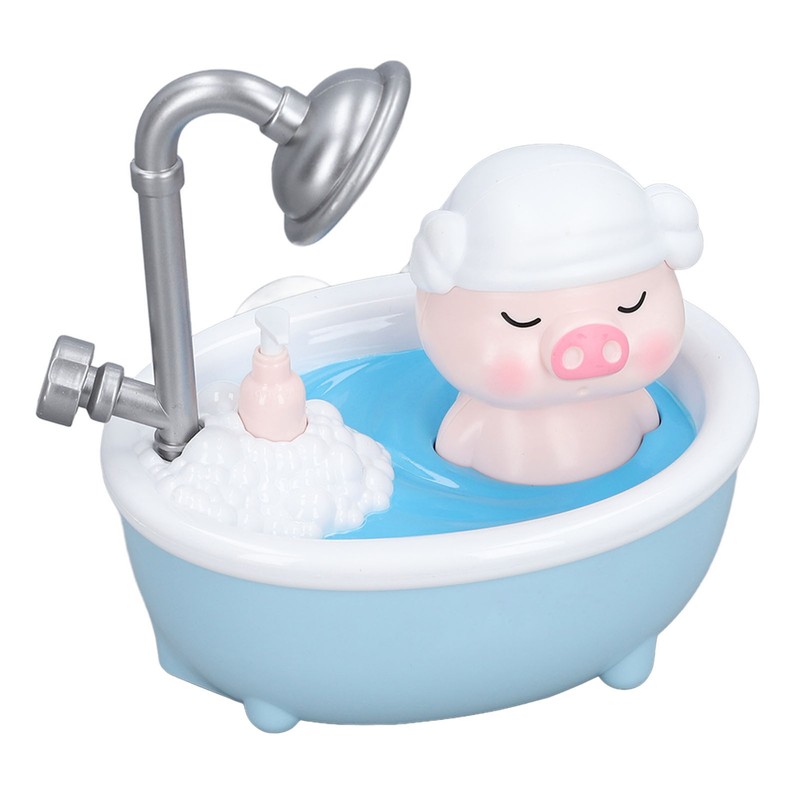Electric Baby Bath Toy Piggy Shaped Water Spraying Head Endless