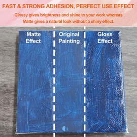 WAN2TLK Painting by Numbers for Adults Sealer Kit, Designed for Paint by Number, Non Yellowing Scratch-Resistant Dries Clear for Adults Beginners - 100g Gloss Finish+100g Matte Finish+Brush