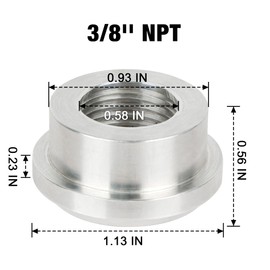EVIL ENERGY 3/8" NPT Female Weld on Bung Fitting Aluminum 4PCS