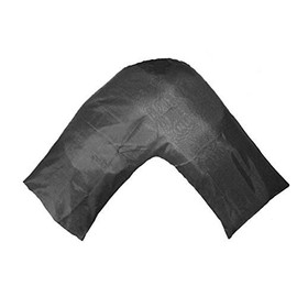 TAOSON Silky Soft Satin Soild Envelope Style V Shaped/Tri/Boomerang Pillow Cover Pillowcase Pillow Protector Cushion Cover Non Zippered Only Cover No Insert (Charcoal Gray)