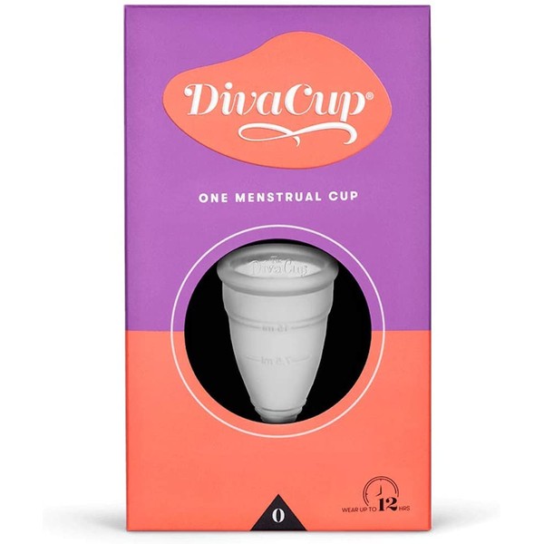 DivaCup - BPA-Free Reusable Menstrual Cup - Leak-Free Feminine Hygiene - Tampon and Pad Alternative - Up To 12 Hours Of Protection - Model 0