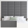 IFNOW Upholstered Wall Mounted Headboard, 3D Soundproof Wall Panels Peel