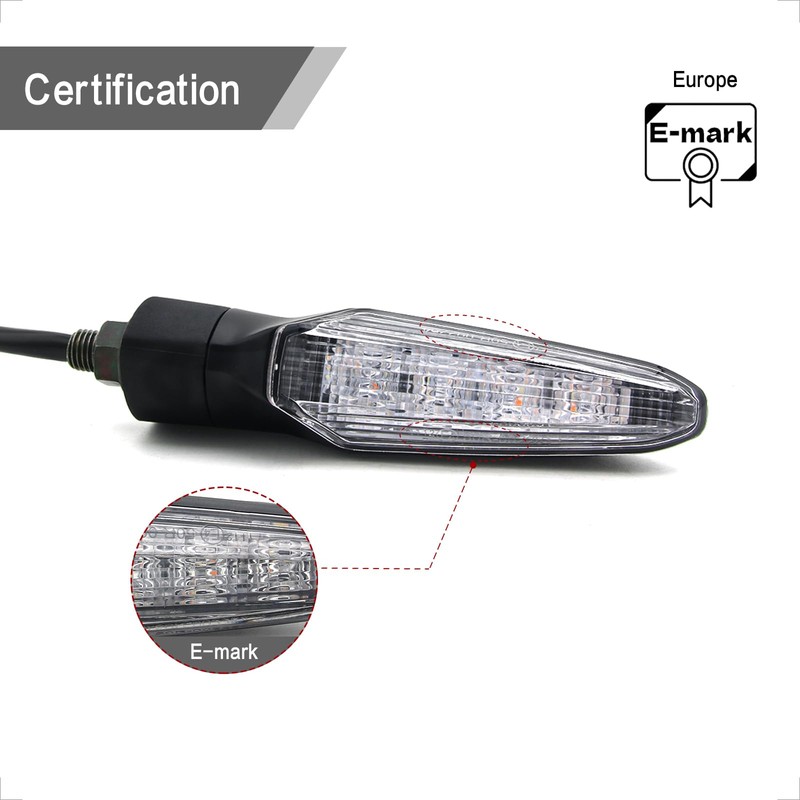 DEMYPROX Universal High Brightness Motorcycle LED Turn Signal Light +