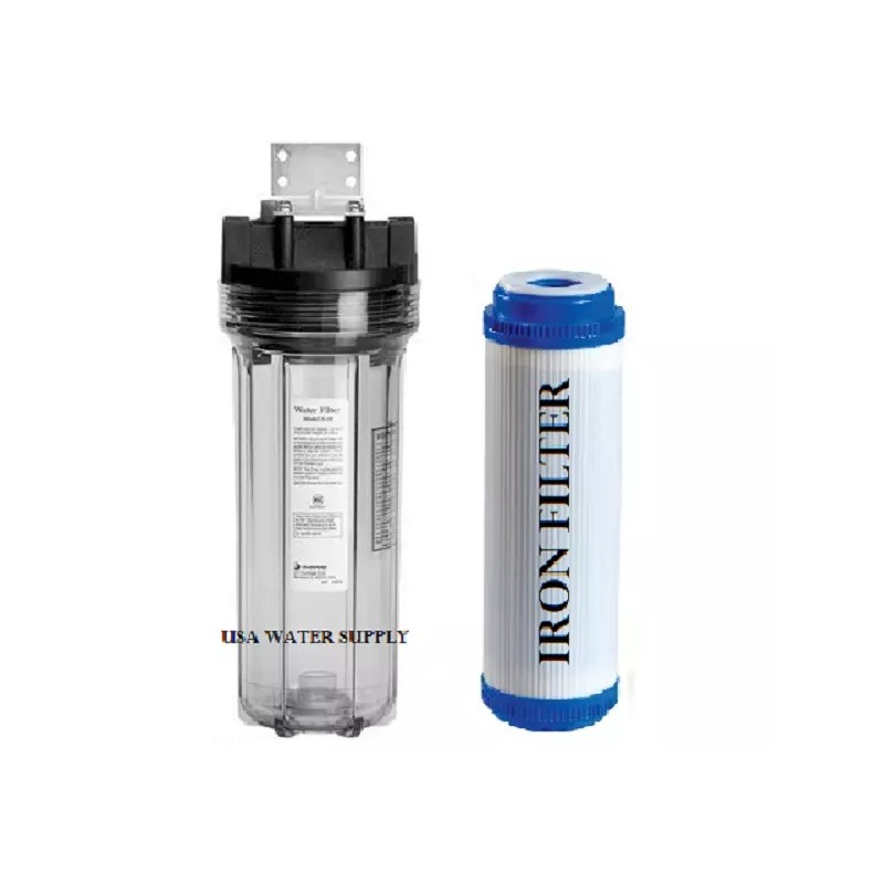 WATER WORLD Iron/Sulfur Removal Single Whole House Water Filter System