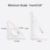 2 PCS Triangle Ruler Square Set 31cm 30/60 and 45/90