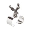 EDZARD Set of 2 Napkin Rings Stag Elegant Silver-Plated Length