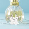 omodofo 2Pcs Matching Rabbit Bunny BFF Friendship Pendant Necklaces