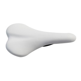Soft Bicycle Saddle Bike Color Seat Cushion Saddle Ergonomically Designed for Road Bikes, Mountain Bikes (MTB), and Fixed Gear Bikes (white)