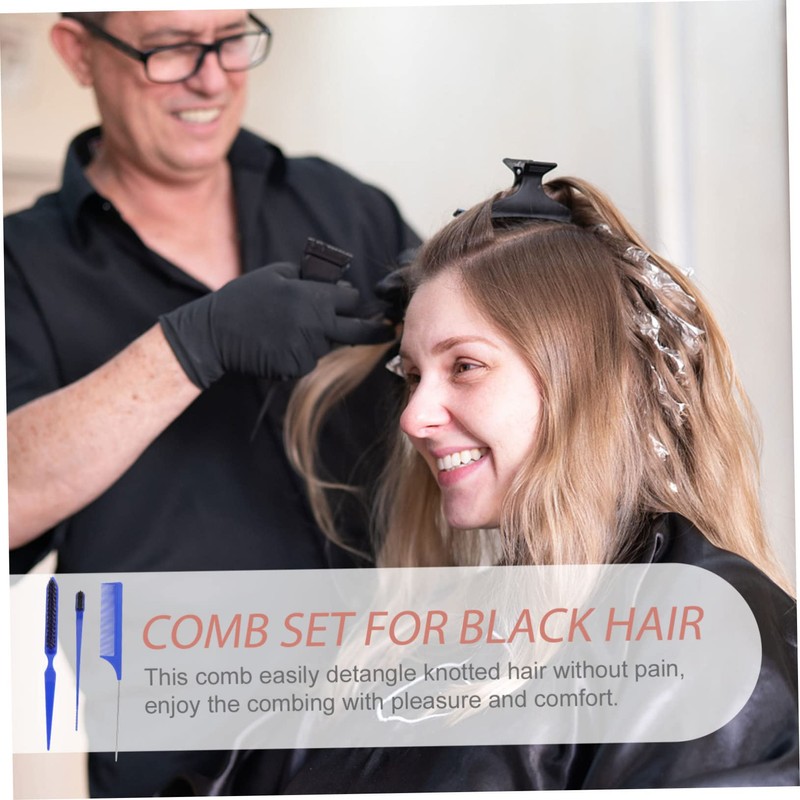 Baluue Hair Combing Kit 1 Set Wide Tooth Comb Hair