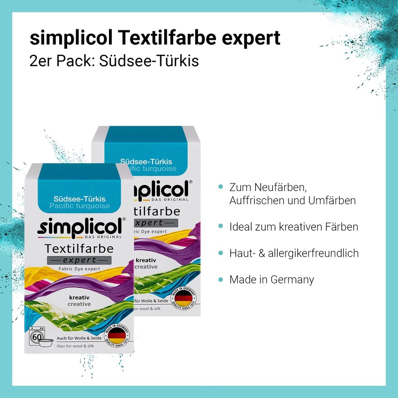 simplicol expert fabric paint for washing machine or manual colouring: