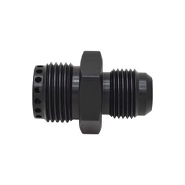 ICT Billet Valve Cover Baffle Fitting -10AN Flare to -12AN ORB Black Anodized Crank Case Breather PCV 551883-10-12