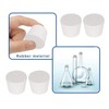 Rubber Plugs, Tapered, Pack of 6 Rubber Plugs, Conical, Solid