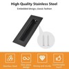 MOROBOR 2 Pack Flush Sliding Closet Door Pulls, Black Recessed