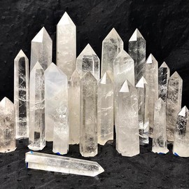 Clear Quartz Tower Reiki Wichcraft Energy Crystal Wand Minerals Stone Home Decoration - Style/Size: #49 (about 5.5*4cm)