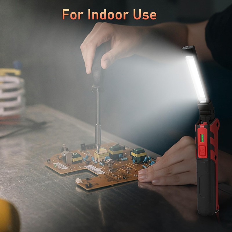 WINDFIRE LED Work Light, Rechargeable Magnetic Work Light Handheld Flashlight,