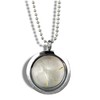 Real Dandelion Locket Necklace 70 cm with Jewellery Box Natural