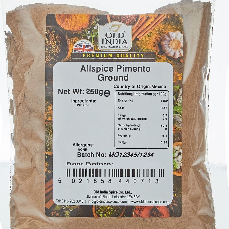 Old India Allspice Pimento Ground 250g