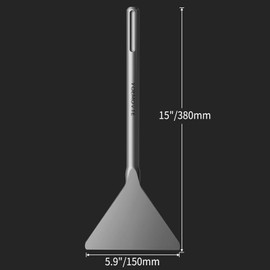 YOEMOVTE SDS Max Chisel, 5.9 Inch by 15 Inch Tile Removal Bits for SDS Max Hammer Drill Tool Attachment for Removing Linoleum Floor VCT Concrete Mortar Thinset Ceramic Tile