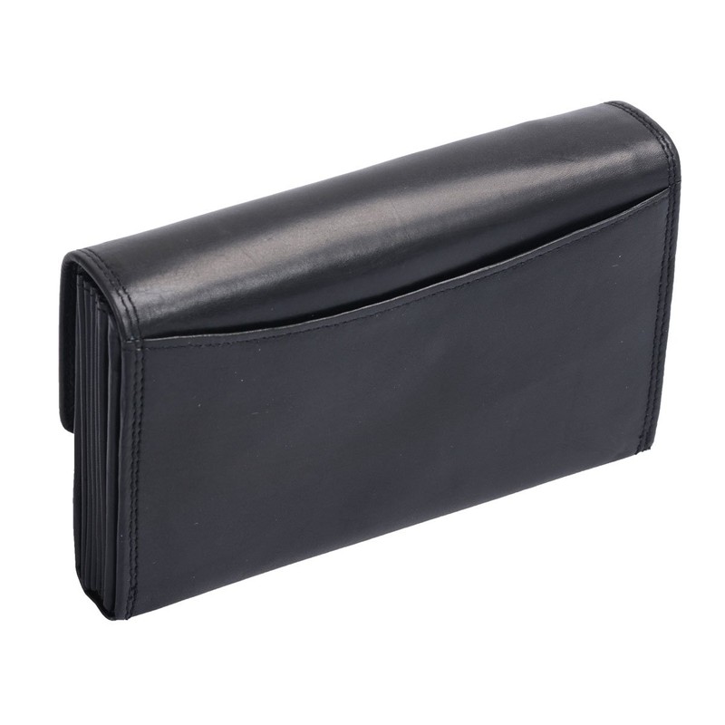 Louana Men's Leather Waiters Wallet 17 x 10 cm Black