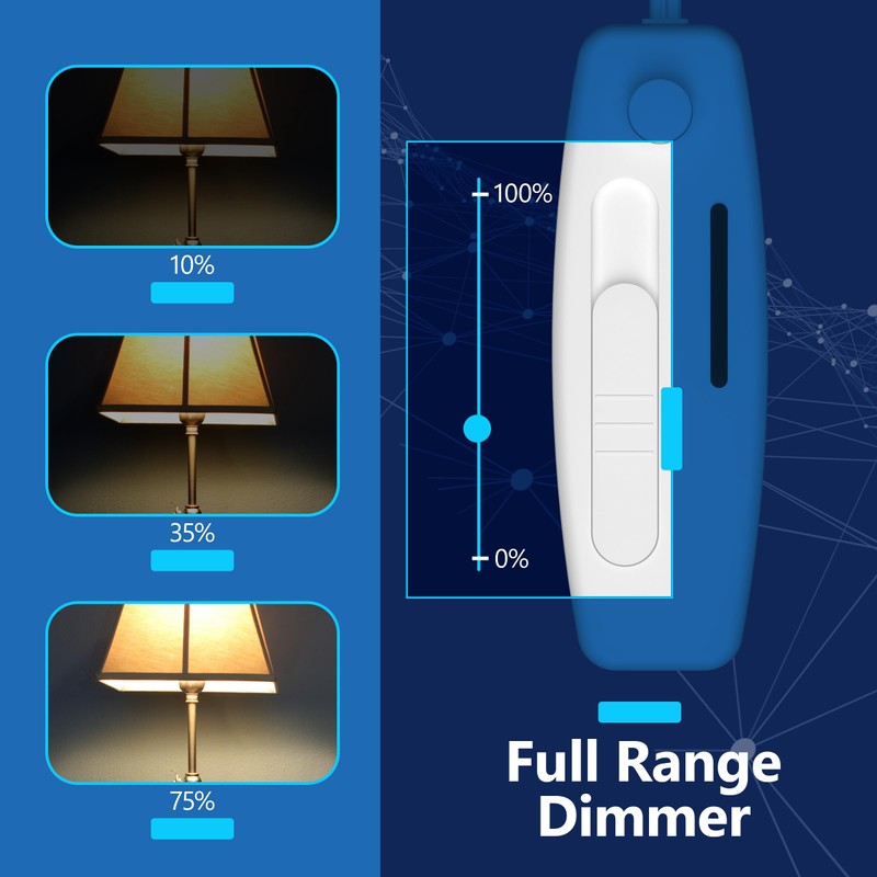 LIDER Table Top Lamp Dimmer Switch, Dimming Switch for Desk,