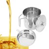 Grease Container 304 Stainless Steel Dustproof Large Capacity Fine Strainer