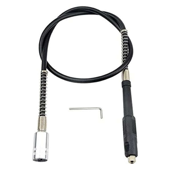 Flexible Drill Extension Shaft with Keyless Chuck, Flex Shaft Adapter