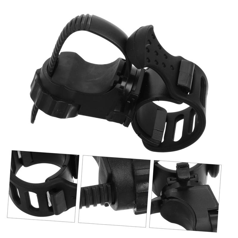 Mikinona Bike Flashlight Mount Handlebar Bracket for Bicycles Durable Torch