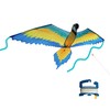 WindNSun Super Size 3D Blue Macaw Nylon Parrot Kite, 74