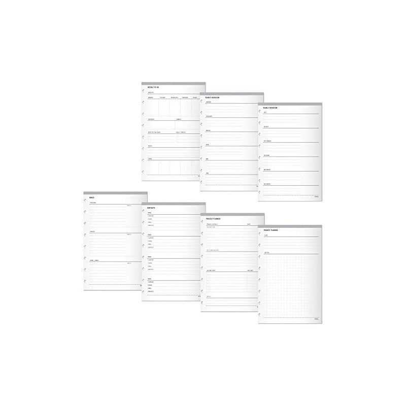 TUL® Discbound Organizational Inserts, Junior Size, White, Pack Of 100