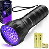 Black Light UV Light Flashlight, 21 LED 395nm Ultraviolet Blacklight